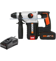 Worx Wx380.9C 20Volt 2.0Ah. 2.2J Li-Ion Tek Akülü Şarjlı Profesyonel Sds-Plus Pnömatik Kırıcı/Delici (Çok Renkli)