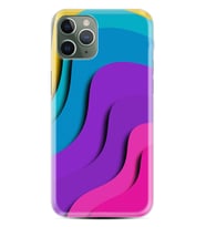 Apple iPhone 11 12 13 14 Pro Max Kılıf Desemli Silikon Renk Cümbüşü 1631
