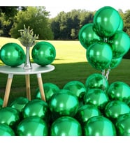 25 ADET KOYU YEŞİL KROM BALON PARLAK METALİK KROM KOYU YEŞİL BALON HELYUM GAZINA UÇAN BALONA UYGUN
