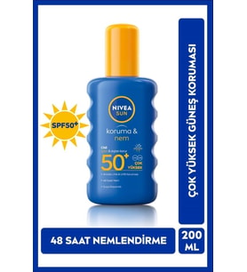 Nivea Koruma & Nem 200 ml 50 Faktör Sprey Güneş Kremi
