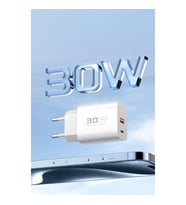 C89Q 1 Adet 30w Type-c Ve 1 Adet 22.5w Usb Çıkışlı Ekstra Dl48 1m Usb To Lightning Kablolu Pd Şarj
