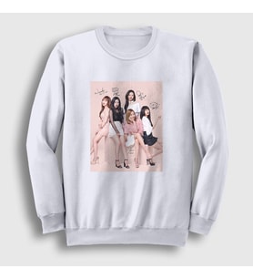 Presmono Unisex Beyaz Poster K-Pop Red Velvet Sweatshirt 276968tt