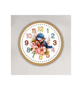 bilge Tasarım Çocuk odası Duvar Saati 30 x 30 CM (Karışık)