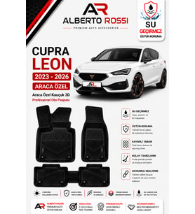 CUPRA LEON 2023 - 2026 Araca Özel Kauçuk 3D Profesyonel Oto Paspası