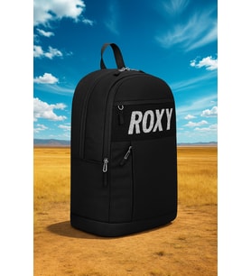ROXY ÇOK BÖLMELİ ASTARLI SU GEÇİRMEZ SIRT VE OKUL ÇANTASI (Siyah)