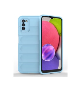 Samsung Galaxy A03s Kılıf Optimum Silikon - Sky Blue