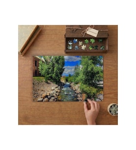 Dere - Ağaçlar - Manzara Tasarımı 240 parça Ahşap Puzzle Ahşap Kutuda MP04630