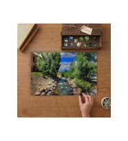 Dere - Ağaçlar - Manzara Tasarımı 240 parça Ahşap Puzzle Ahşap Kutuda MP04630