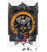 Caveira Motorsiklet Puzzle 240 Parça Yapboz