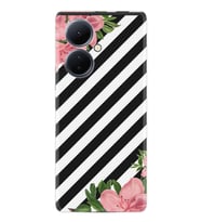 Vivo V29 Lite Kılıf Resimli Desenli Baskılı Silikon Strip Flowers 2 1409