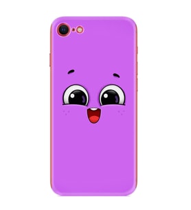 Apple iPhone 5 6 7 8 Plus Se XR Kılıf Desemli Silikon Purple Sweety 1717