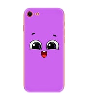 Apple iPhone 5 6 7 8 Plus Se XR Kılıf Desemli Silikon Purple Sweety 1717