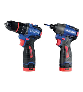 EXEN EN 202 SET - 21V 2Ah Kömürsüz Şarjlı Makina 2'li Set