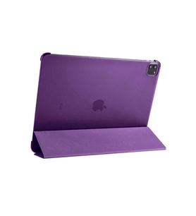 Apple iPad Pro 12.9 2022 M2 Uyumlu Zore Smart Cover Standlı 1-1 Kılıf (Mor)
