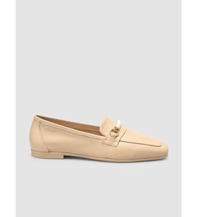 %100 Hakiki Deri Vizon Kadın Loafer