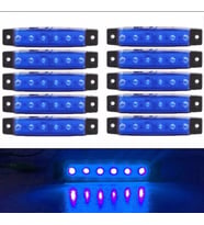 PARMAK LED 12 VE 24 VOLT ÇALIŞMA ÖZELLİĞİ SU GEÇİRMEZ (10 ADET)MAVİ