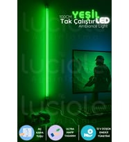 Şerit LED Mood Light Serisi  100 cm Yeşil LED Bar – Aç Kapa Anahtarlı Tak Çalıştır Ambiyans Işığı