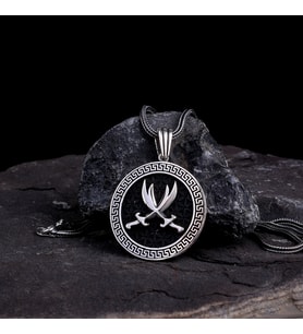 925 AYAR GÜMÜŞ MODEL KOLYE (Gri)