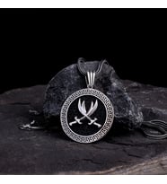 925 AYAR GÜMÜŞ MODEL KOLYE (Gri)