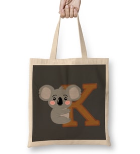 K For Koala Koala Lover Bez Çanta Uzun Saplı