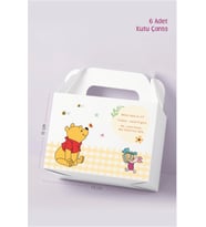 Winnie The Pooh Teması Kutu Çanta Postacı 14x17 cm *6'lı Paket
