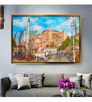 Altın Çerçeveli dekoratif tablo a751 (Gold)
