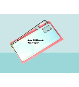 Tkgz - Samsung Galaxy A71 A715 FULL KASA Arka Kapak Batarya Kapağı - MAVİ