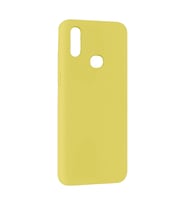 Galaxy M11 ile Uyumlu Cappy Silikon Kılıf Sarı