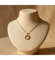 Kişiye Özel Minimal Kalp Kolye 925K Gümüş (Gold)
