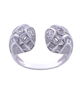 Topuz Taşlı 925 Ayar Kadın Gümüş Yüzük 5.4 gr