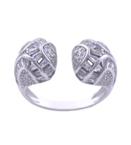 Topuz Taşlı 925 Ayar Kadın Gümüş Yüzük 5.4 gr