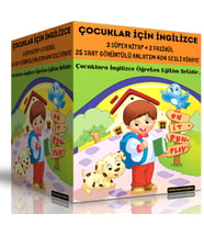 Çocuklar İçin İngilizce Eğitim Seti (3 Kitap + 25 Saat Anlatım)