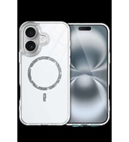iPhone 16 Plus Live Diamond Magsafe Kapak - Şeffaf