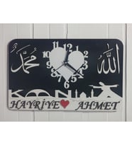 Sword Wood Kişiye Özel Duvar Saati