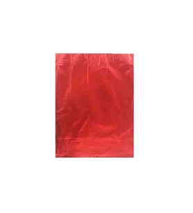 Hediye Paketi İçin Metalize Yapışkanlı Poşet 35X50 CM (100 Adet)  Kırmızı