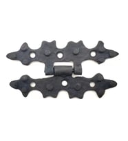 Antika Tarz Dekoratif Pirinç Yıldız Menteşe - 84x44 Mm, Oksit