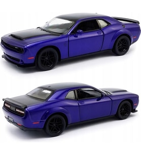 Kinsmart 2023 Dodge Challenger Srt Demon 170 Edition, Black/white - Kinsmart 5461D