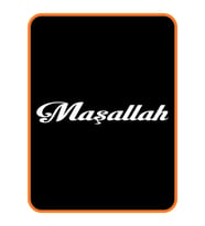 Maşallah Yazısı Oto Sticker Beyaz 24*4 Cm