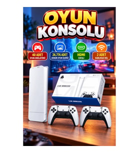 M15 Retro Game Stick HDMI Çıkışlı Çift Kablosuz Kollu Oyun Konsolu