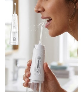 Kablosuz Ağız Duşu 320 ml Su Tanklı 4 Modlu 5 Başlıklı Temizlik Cihazı