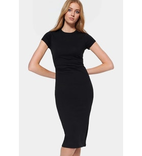 Kadın Midi Boy Bodycon Elbise Pamuklu Kumaş Günlük Şık Tasarım Hafta Sonu Kaliteli Malzeme
