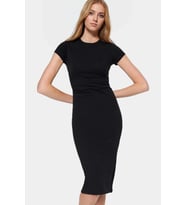 Kadın Midi Boy Bodycon Elbise Pamuklu Kumaş Günlük Şık Tasarım Hafta Sonu Kaliteli Malzeme
