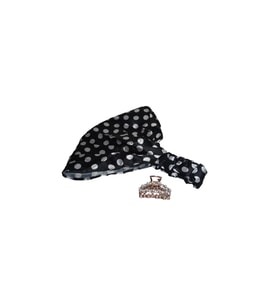 Lüks Tasarım Şıklığı Saten Bandana ve Toka Seti