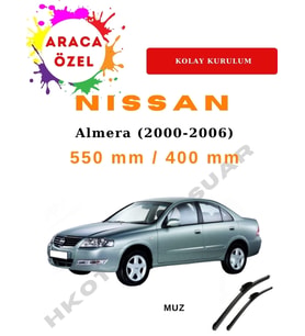 Nissan Almera (2000-2006) Araca Özel Silecek Muzq