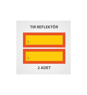 Tır Arka Işaret Reflektörü Metal Sac Malzeme (Çok Renkli)