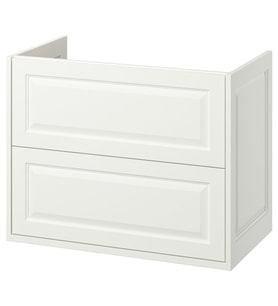 Lavabo Dolabı, Beyaz, 80x48x63 cm, 2 Çekmeceli