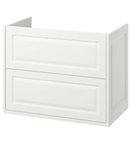 Lavabo Dolabı, Beyaz, 80x48x63 cm, 2 Çekmeceli
