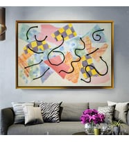 Altın Çerçeveli dekoratif tablo l219 (Gold)
