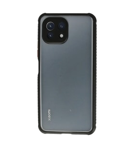 Xiaomi Mİ 11 Lite Kılıf Miami Şeffaf Silikon - Siyah