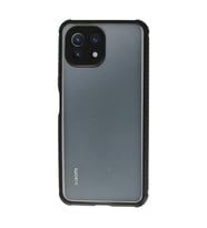 Xiaomi Mİ 11 Lite Kılıf Miami Şeffaf Silikon - Siyah